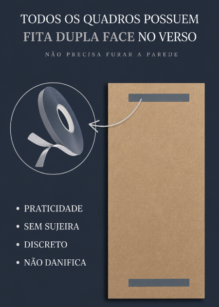 Trio de Quadros Vaso de Plantas Madeira Sem Furos NOXHome