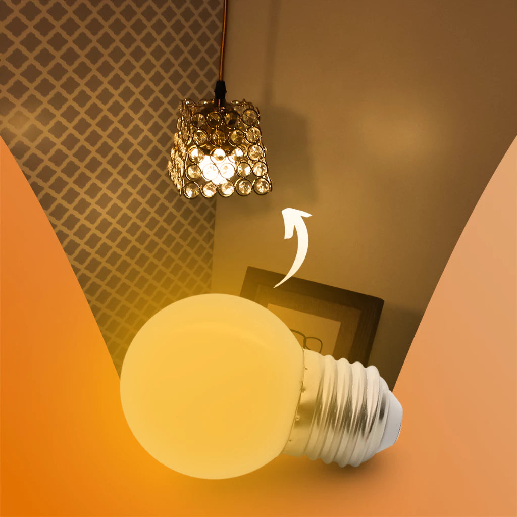Lâmpada LED G45 E27 3W bivolt — detalhe 3
