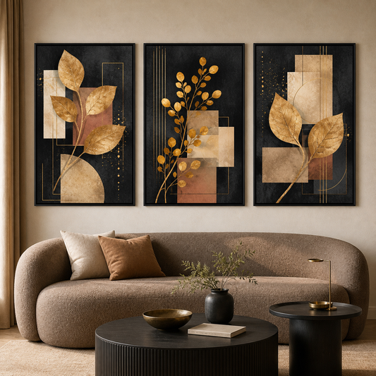 Abstrato Folhagem Moderno - ambiente decorado NOXHome