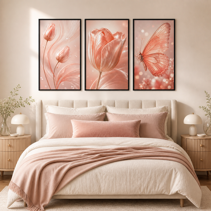 Borboleta e Tulipa - ambiente decorado NOXHome