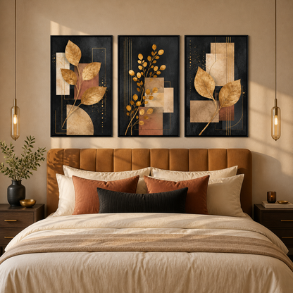 Abstrato Folhagem Moderno - ambiente decorado NOXHome