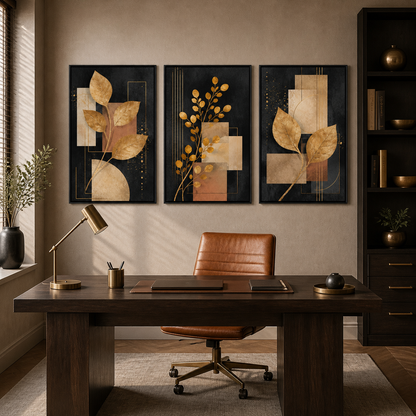 Abstrato Folhagem Moderno - ambiente decorado NOXHome