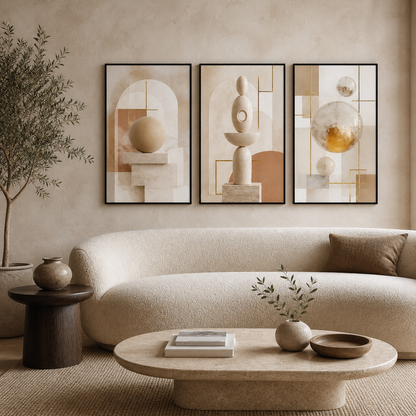 Abstrato Escultural - ambiente decorado NOXHome
