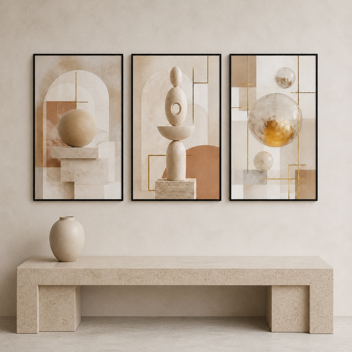 Abstrato Escultural - ambiente decorado NOXHome