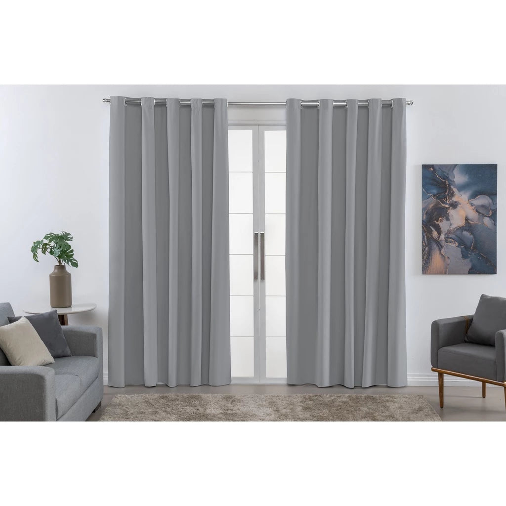 Cortina Blackout PVC NOXHome | 100% Blecaute para Varão Simples 2,00x1,40m