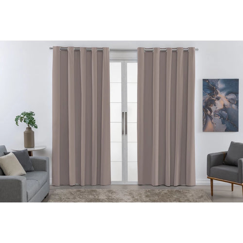 Cortina Blackout PVC NOXHome | 100% Blecaute para Varão Simples 2,00x1,40m