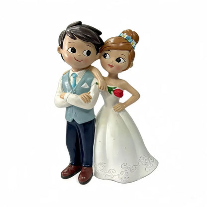 Estatueta Casal Resina Topo Bolo NOXHome