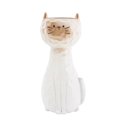 Vaso Gato Siamês Resina NOXHome