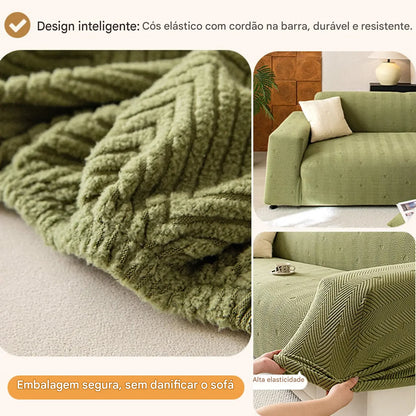 Capa de Sofá Veludo 500g Anti Pilling NOXHome