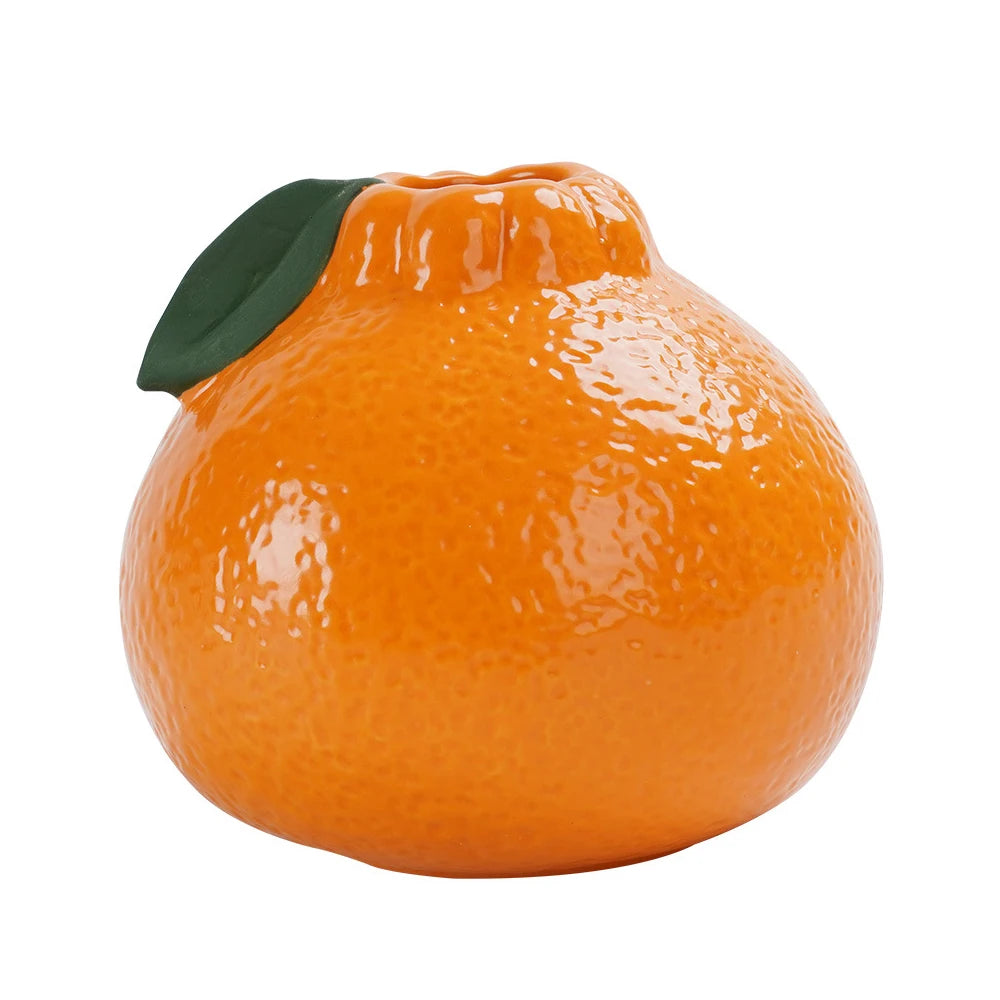 Vaso Cerâmico Laranja Fruta NOXHome