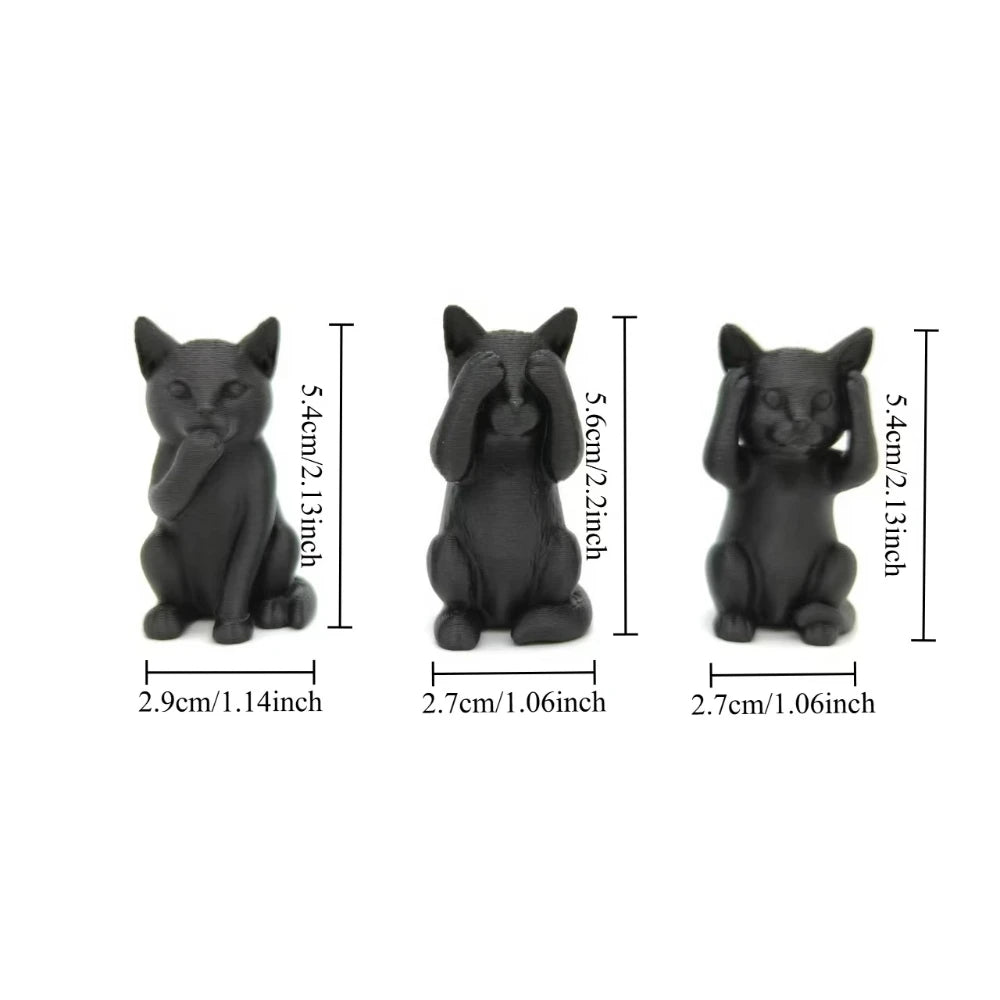 Gatos 3 Sábios Mármore NOXHome