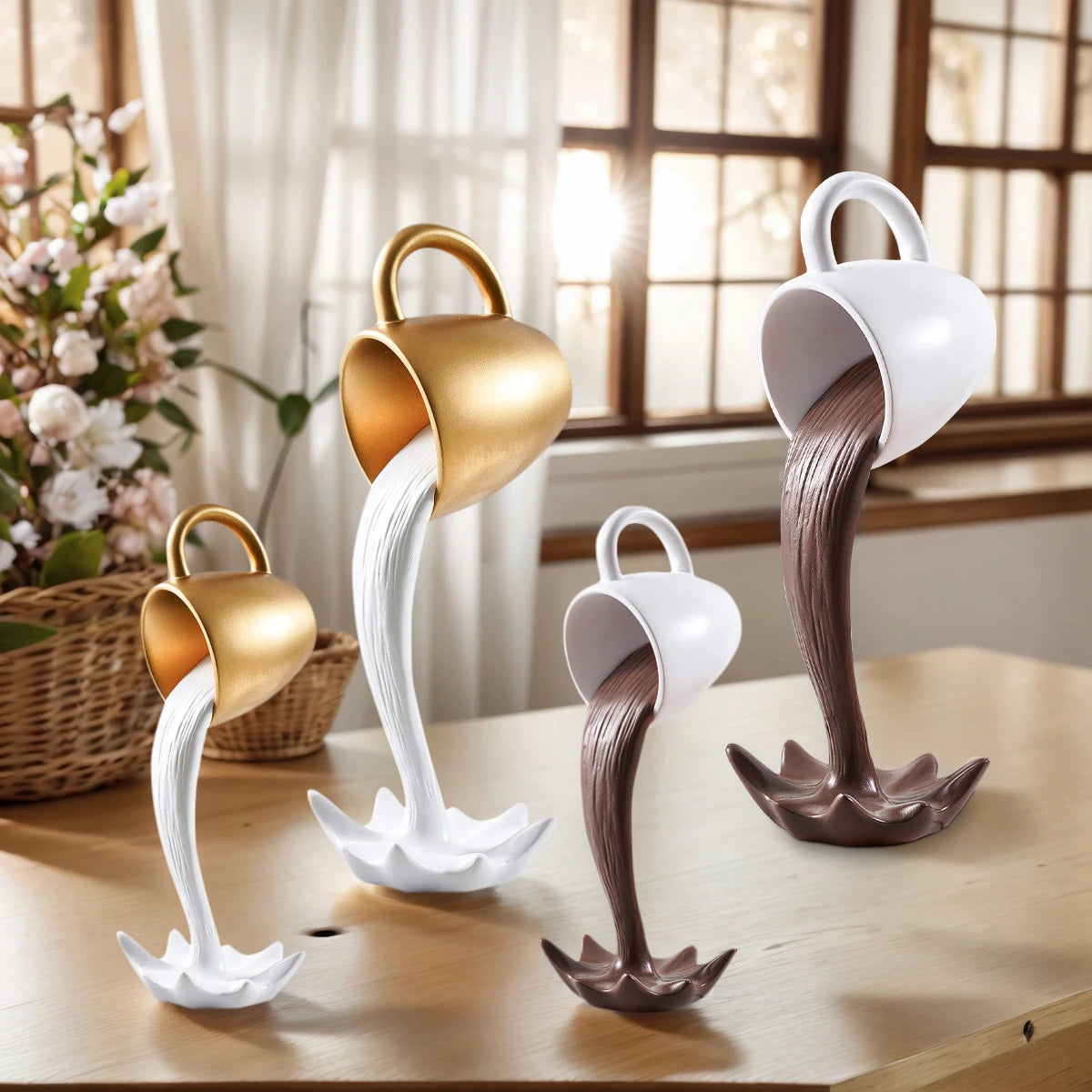 Decoração Suporte Café Suspenso Resina NOXHome