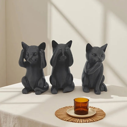 Gatos 3 Sábios Mármore NOXHome