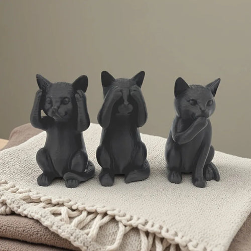 Gatos 3 Sábios Mármore NOXHome