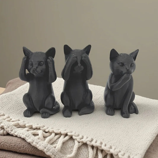Gatos 3 Sábios Mármore NOXHome