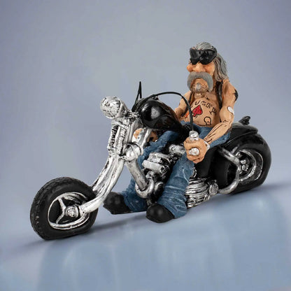 Escultura Motociclista Resina NOXHome