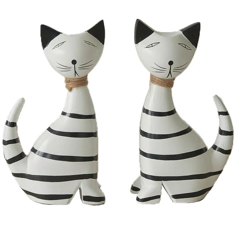 Casal Gatos Listrados Madeira NOXHome