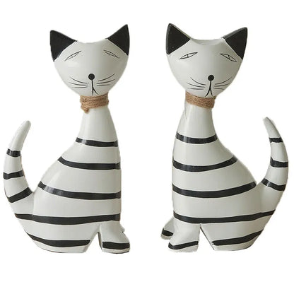 Casal Gatos Listrados Madeira NOXHome