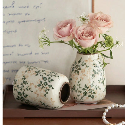 Vaso Craquelê Gelo Cerâmica 3pç NOXHome