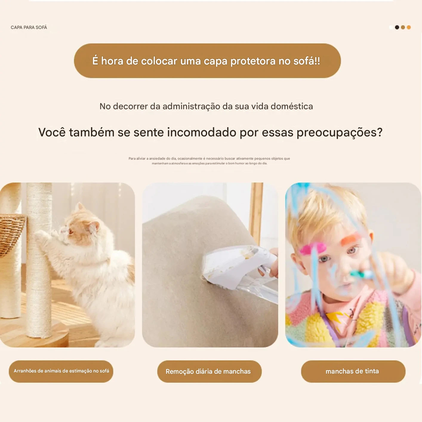 Capa de Sofá Veludo 500g Anti Pilling NOXHome