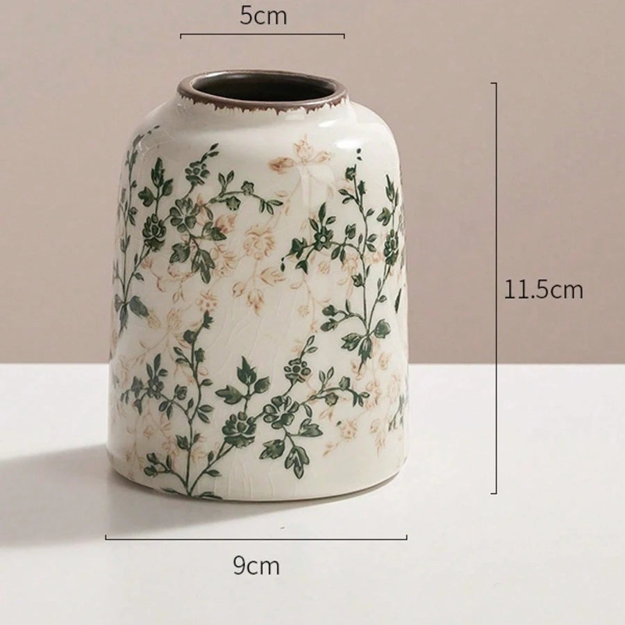 Vaso Craquelê Gelo Cerâmica 3pç NOXHome