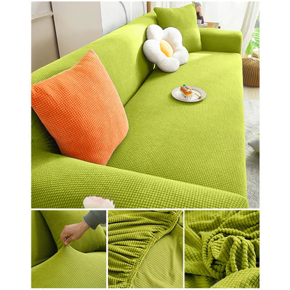 Capa de Sofá Jacquard Leve NOXHome | 100% Poliéster Elástica Para 1 a 5 Lugares – Primavera e Verão