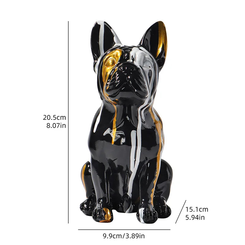 Buldogue Francês Resina Aquarela NOXHome