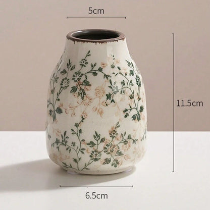 Vaso Craquelê Gelo Cerâmica 3pç NOXHome