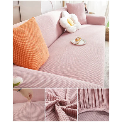 Capa de Sofá Jacquard Leve NOXHome | 100% Poliéster Elástica Para 1 a 5 Lugares – Primavera e Verão