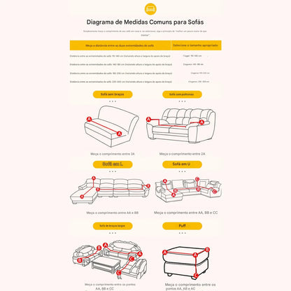 Capa de Sofá Veludo 500g Anti Pilling NOXHome