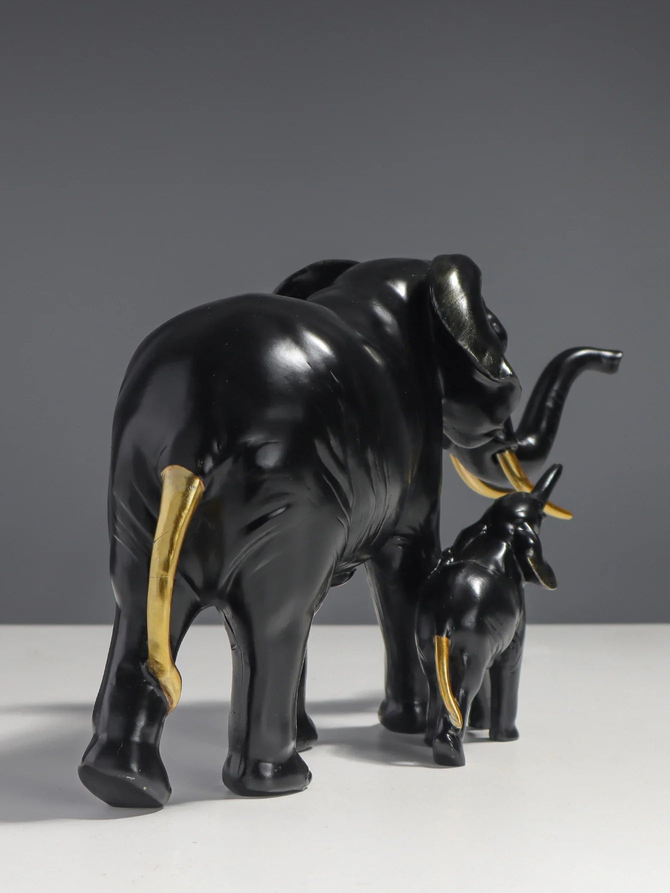 Elefante Mãe Filho Resina NOXHome