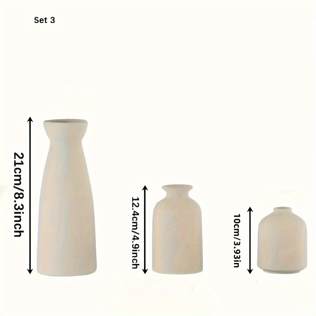 Conjunto Vasos Cerâmica 3 Peças NOXHome