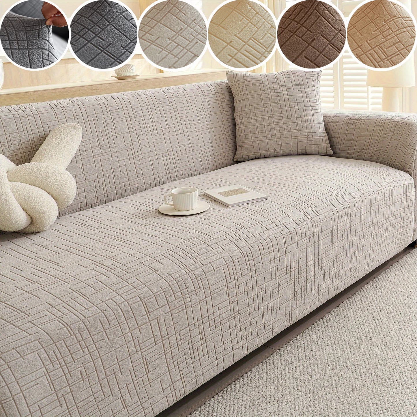 Capa de Sofá Jacquard 180g Antiderrapante NOXHome
