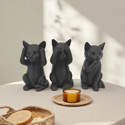 Gatos 3 Sábios Mármore NOXHome