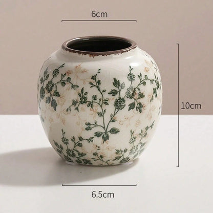 Vaso Craquelê Gelo Cerâmica 3pç NOXHome