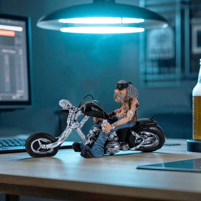 Escultura Motociclista Resina NOXHome