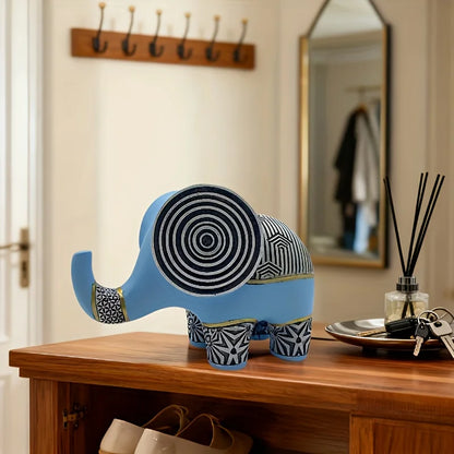 Elefante Resina Fosco Azul NOXHome