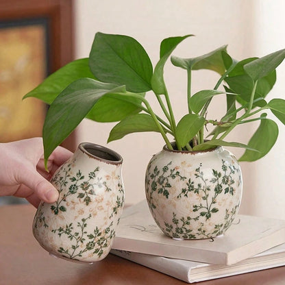 Vaso Craquelê Gelo Cerâmica 3pç NOXHome