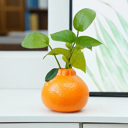 Vaso Cerâmico Laranja Fruta NOXHome