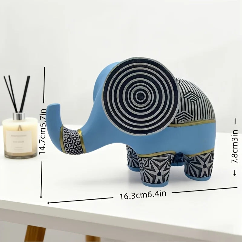 Elefante Resina Fosco Azul NOXHome