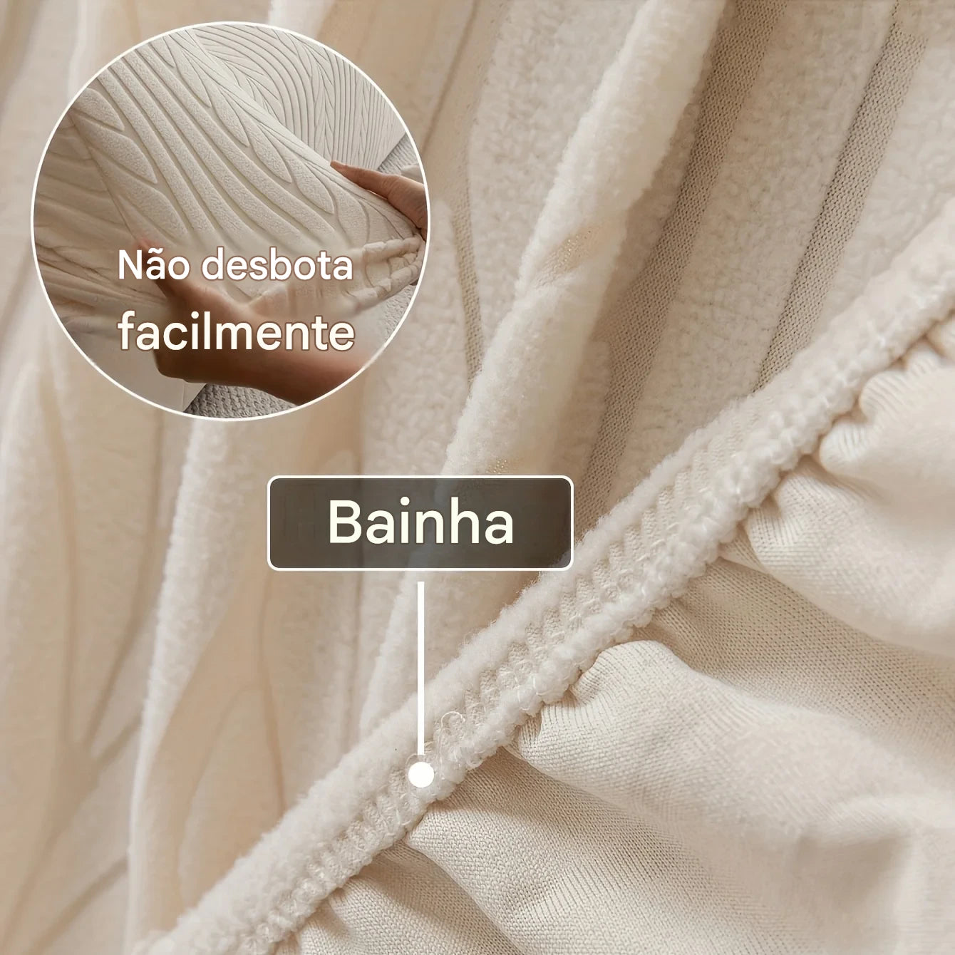 Capa de Sofá Jacquard 160g Inverno NOXHome