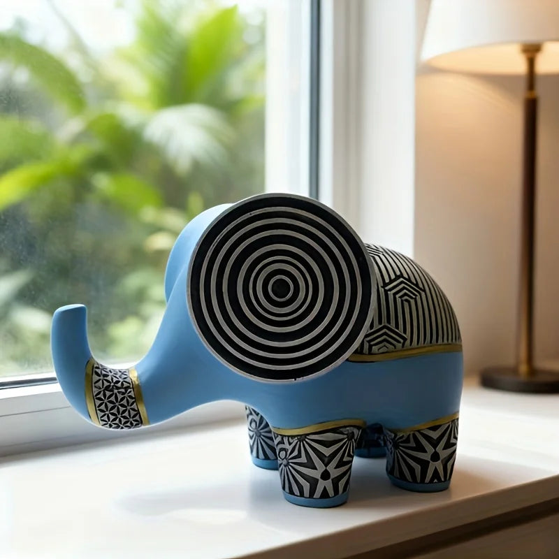 Elefante Resina Fosco Azul NOXHome