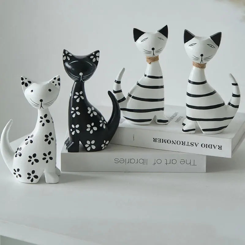 Casal Gatos Listrados Madeira NOXHome