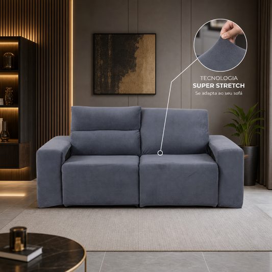 Capa para Sofá Retrátil 2 Lugares Super Luxo Manta Soft NOXHome