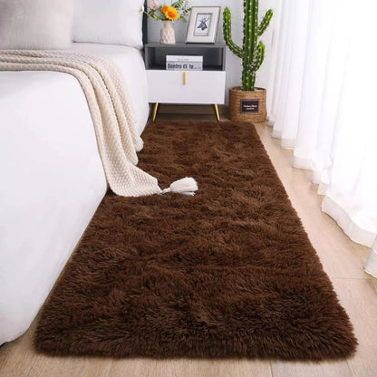 Tapete Passadeira Peludo Shaggy NOXHome | Felpudo Antiderrapante 2,00x0,60m