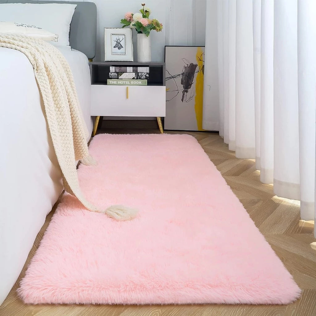Tapete Passadeira Peludo Shaggy NOXHome | Felpudo Antiderrapante 2,00x0,60m