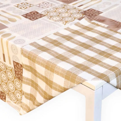 Toalha de Mesa Dupla Face NOXHome | PVC Impermeável Reversível 4 a 12 Lugares – 2 em 1