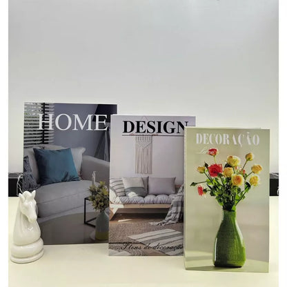 Livros Decorativos NOXHome | Conjunto Organizador Decorativo com 3 Peças