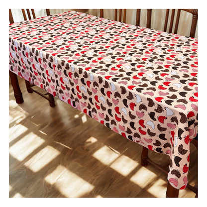 Toalha de Mesa Retangular NOXHome | Tecido Oxford 6 Lugares 2,00x1,40m – Fácil de Limpar
