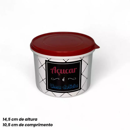 Kit Potes Mantimentos + Marmitas NOXHome | Hermético Livre de BPA – 9 Peças